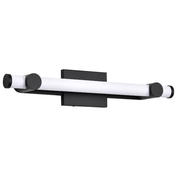 Nuvo Bowman, 24 Inch LED Vanity, Matte Black, Acrylic Lens 62/2202 - main